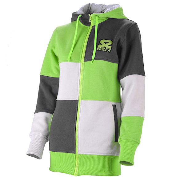 Bike mikina SNOWBOARD ZEZULA Ginger grey/lime - 1