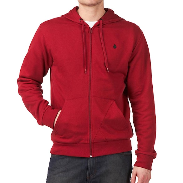 Bike mikina Volcom Icon Slim Zip lumber jack red 2012 - 1