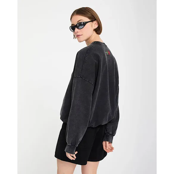 Mikina Volcom Wms FA Mickey Mason Crew vintage black 2026 - 4