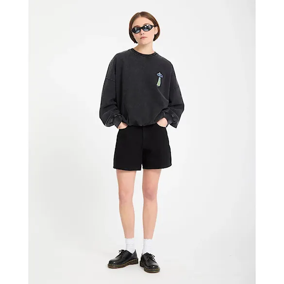 Mikina Volcom Wms FA Mickey Mason Crew vintage black 2026 - 7