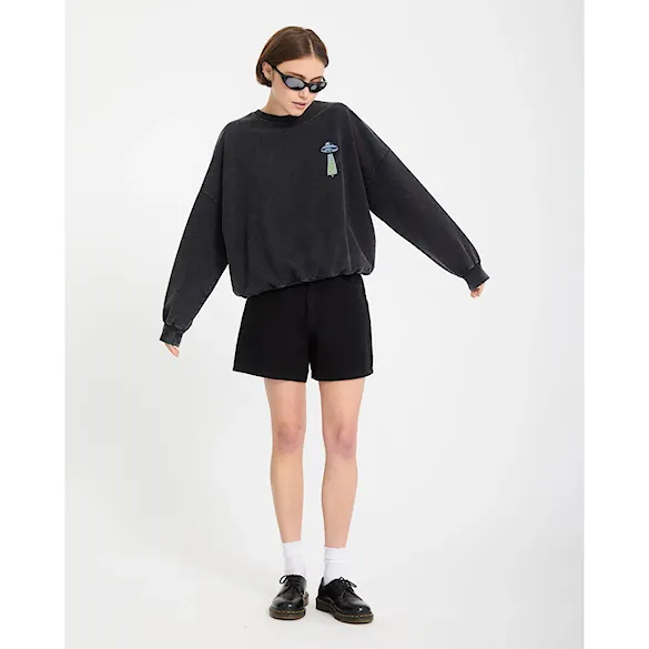 Mikina Volcom Wms FA Mickey Mason Crew vintage black 2026 - 8