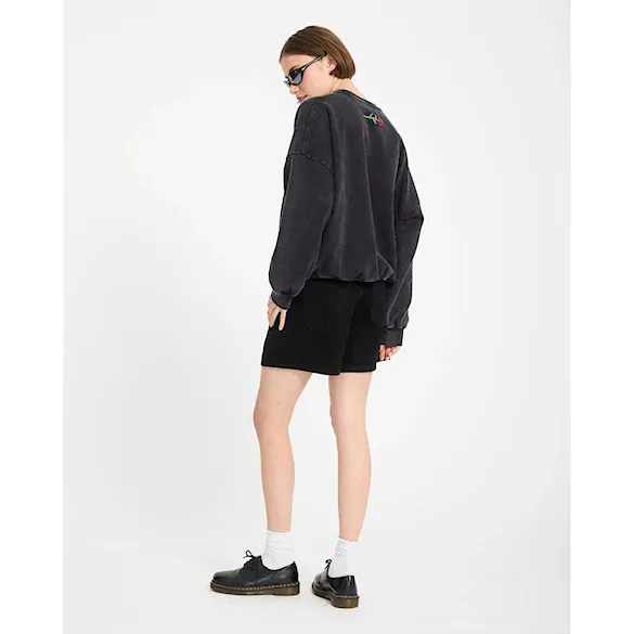 Mikina Volcom Wms FA Mickey Mason Crew vintage black 2026 - 9