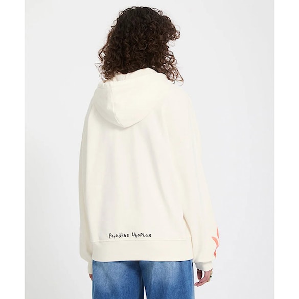 Mikina Volcom Wms FA Mickey Mason Zip Fleece off white 2026 - 3