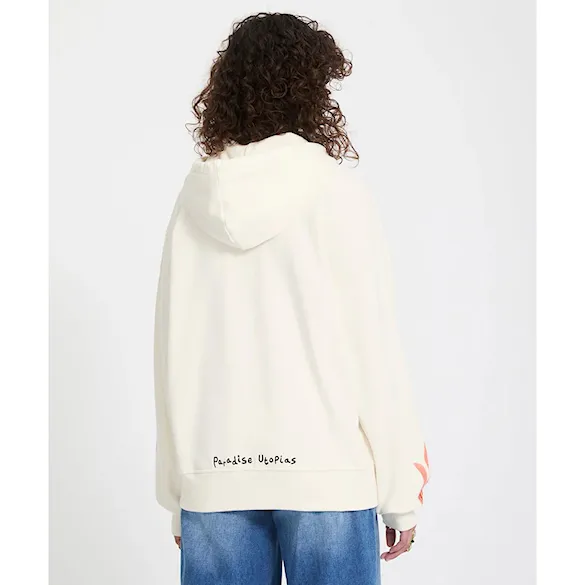Mikina Volcom Wms FA Mickey Mason Zip Fleece off white 2026 - 3