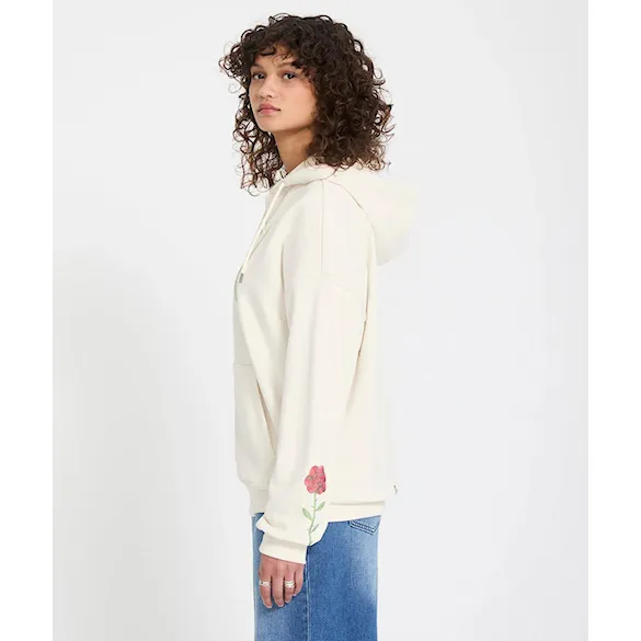 Mikina Volcom Wms FA Mickey Mason Zip Fleece off white 2026 - 5