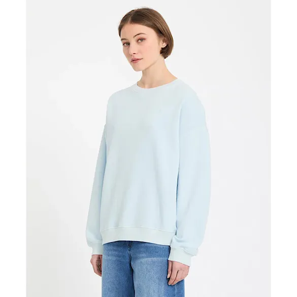 Mikina Volcom Wms Stone Soft Crew light blue acid 2026 - 4