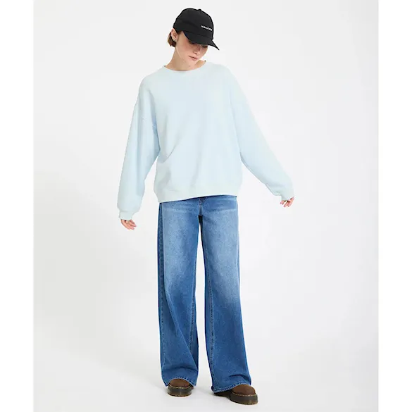 Mikina Volcom Wms Stone Soft Crew light blue acid 2026 - 6