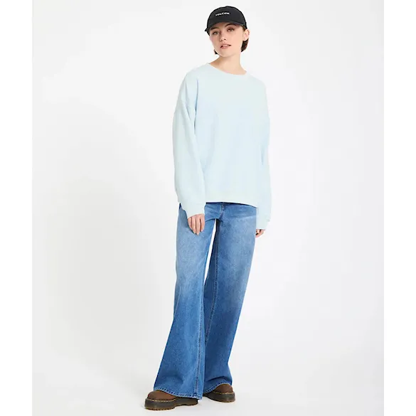 Mikina Volcom Wms Stone Soft Crew light blue acid 2026 - 7