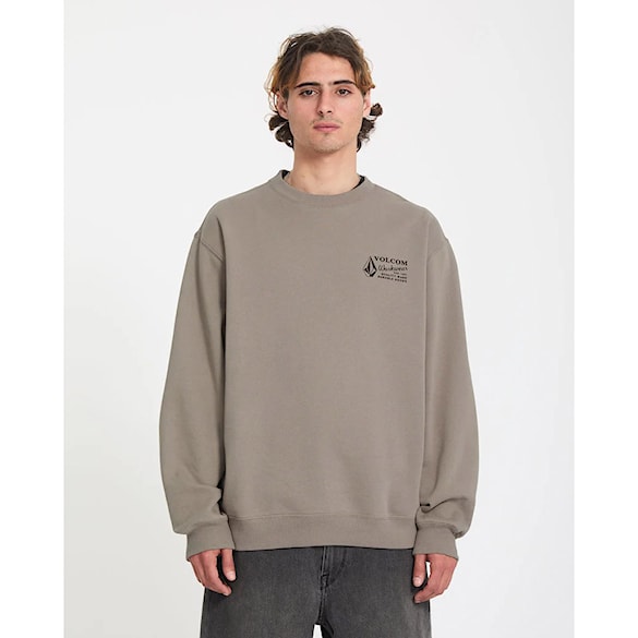 Mikina Volcom Workwear Crew brindle 2026 - 2