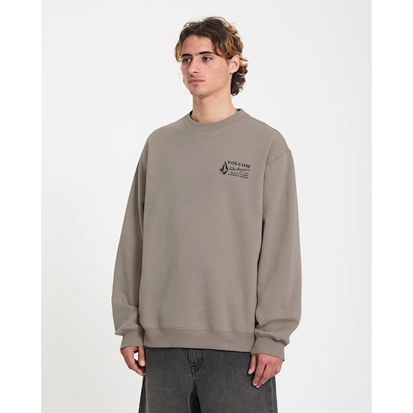 Mikina Volcom Workwear Crew brindle 2026 - 3