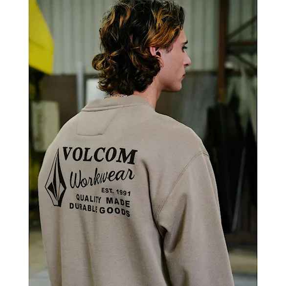 Hoodie Volcom Workwear Crew brindle 2026 - 5
