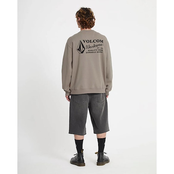 Mikina Volcom Workwear Crew brindle 2026 - 9