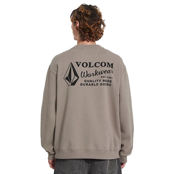 Mikina Volcom Workwear Crew brindle 2026 - 1