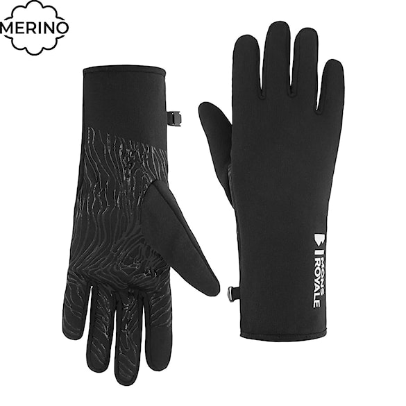 Rukavice na snowboard Mons Royale Amp Wool Fleece black 2023 - 1