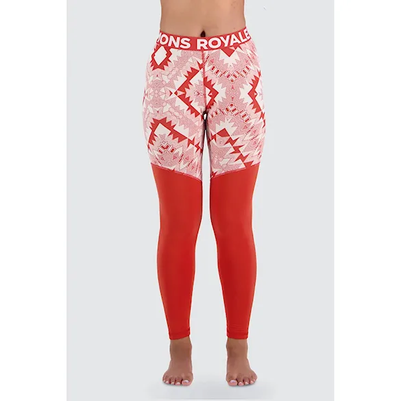Legíny Mons Royale Wms Cascade Merino Flex 200 Legging retro red nordtek 2023 - 3