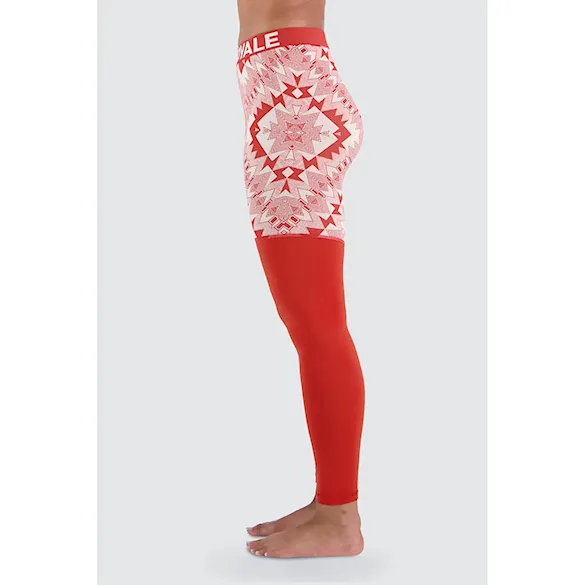 Legíny Mons Royale Wms Cascade Merino Flex 200 Legging retro red nordtek 2023 - 4