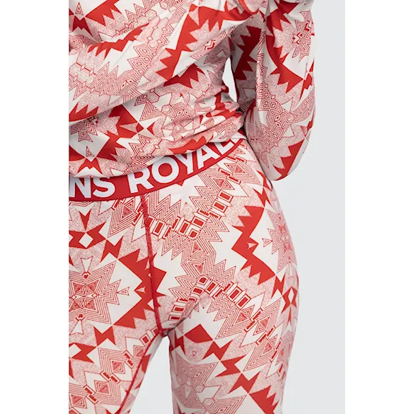 Legíny Mons Royale Wms Cascade Merino Flex 200 Legging retro red nordtek 2023 - 5