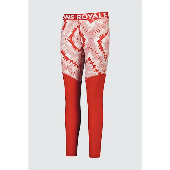 Legíny Mons Royale Wms Cascade Merino Flex 200 Legging retro red nordtek 2023 - 8