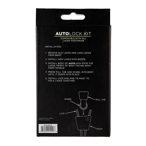 Šnúrky Ronix Complete Lace Kit black - 4