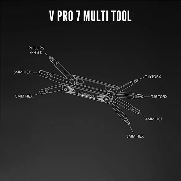 Narzędzie rowerowe Lezyne V Pro 7 black - 2