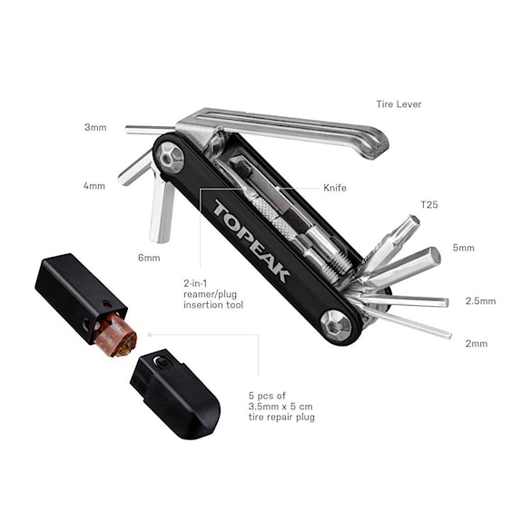 Bike Tool Topeak Ninja Master+ Toolbox T11 black - 6