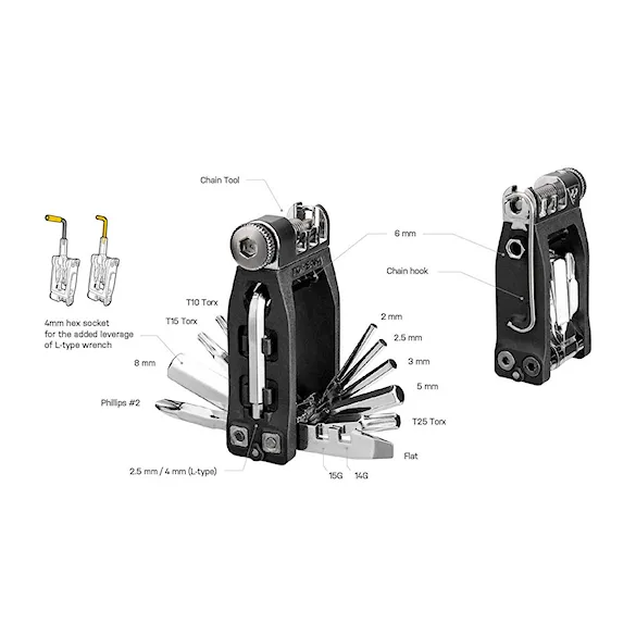 Náradie na bicykel Topeak Ninja Master+ Toolbox T20 black - 6