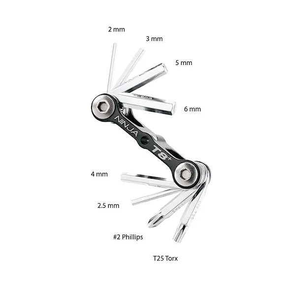 Náradie na bicykel Topeak Ninja Master+ Toolbox T8 black - 6