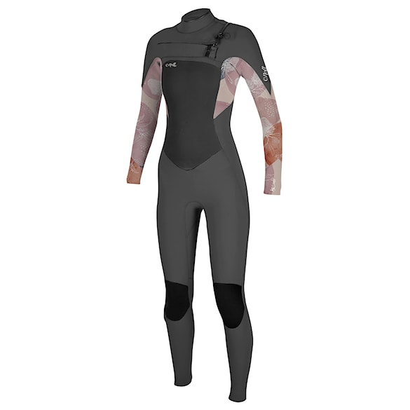 Pianka neoprenowa O'Neill Girls Epic 4/3 Chest Zip Full graphite/desert bloom 2022 - 1