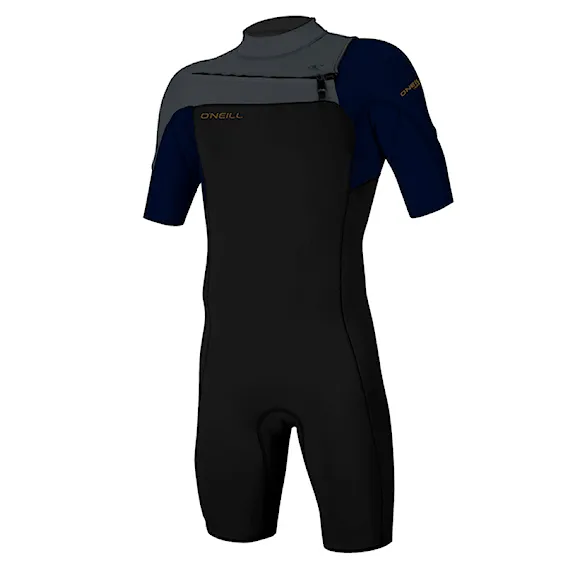 Pianka neoprenowa O'Neill Hammer Chest Zip 2 mm S/S Spring black/abyss/graphite 2026 - 1