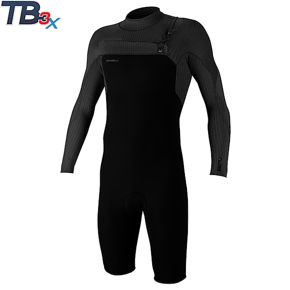 Neopren O'Neill Hyperfreak Chest Zip 2 mm L/S Spring black/black 2026 - 1