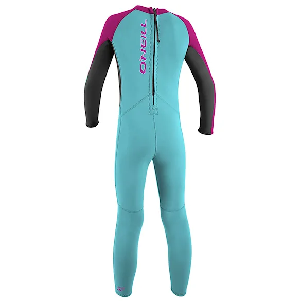 Neopren O'Neill Toddler Reactor Girls II 2 mm Back Zip Full light aqua/graphite/berry 2026 - 2