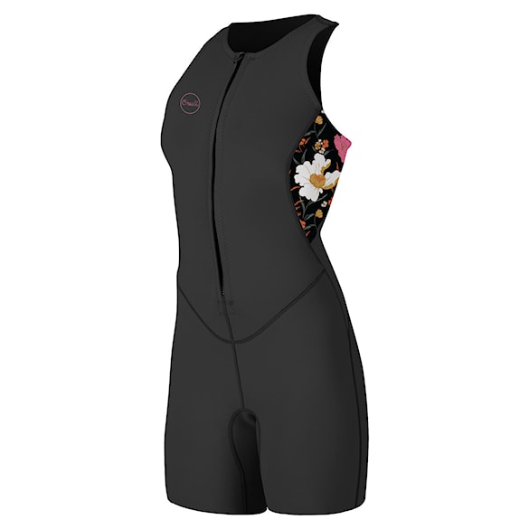 Neopren O'Neill Wms Bahia 1.5 mm Front Zip Shorty black/bluemchen 2024 - 1