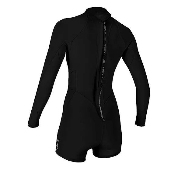Neoprén O'Neill Wms Bahia 2/1 Back Zip L/S Spring black/black 2026 - 2