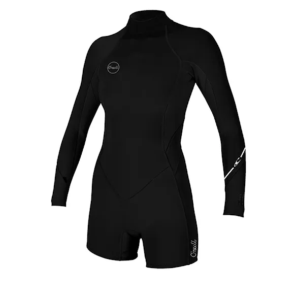 Neoprén O'Neill Wms Bahia 2/1 Back Zip L/S Spring black/black 2026 - 1