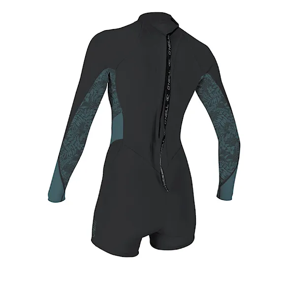 Pianka neoprenowa O'Neill Wms Bahia 2/1 Back Zip L/S Spring tempered steel/surf abstract 2026 - 2