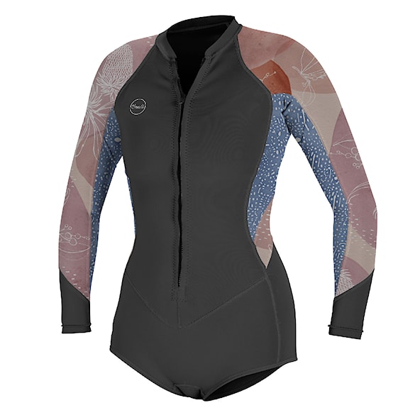 Neoprén O'Neill Wms Bahia 2/1 FZ L/S Short Spring graphite/drift blue/desert blo 2022 - 1