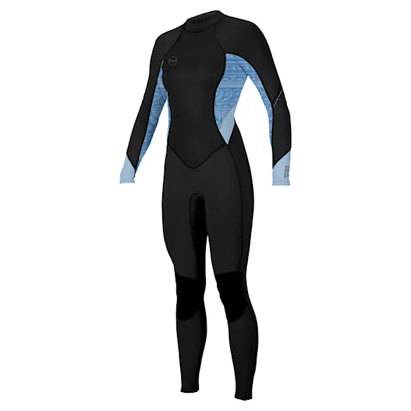 Pianka neoprenowa O'Neill Wms Bahia 3/2 Back Zip Full black/surfabstract/chambrayblu 2026 - 1