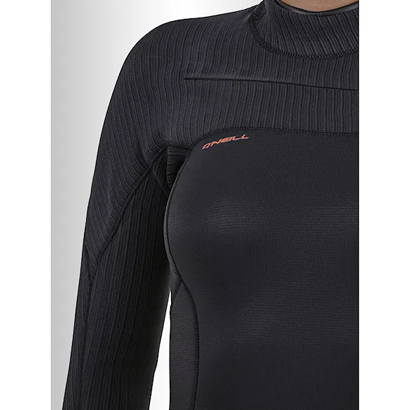 Wetsuit O'Neill Wms Hyperfreak 4/3+ Chest Zip Full black/black 2026 - 3