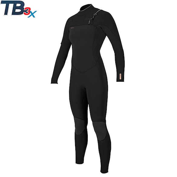 Wetsuit O'Neill Wms Hyperfreak 4/3+ Chest Zip Full black/black 2026 - 1