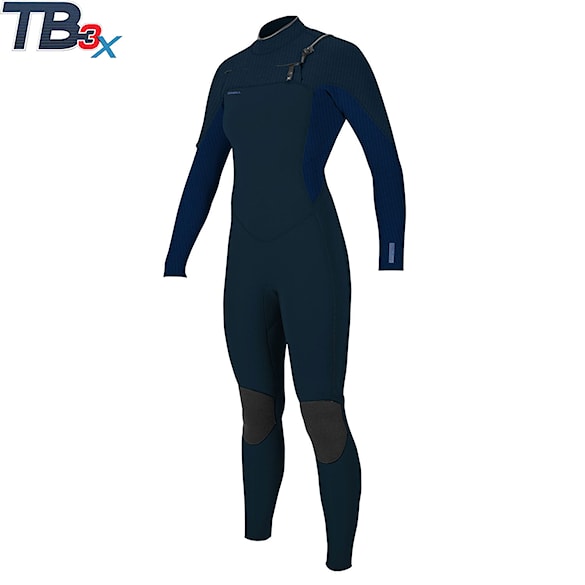 Wetsuit O'Neill Wms Hyperfreak Fire 4/3 Chest Zip Full navy/shade 2025 - 1