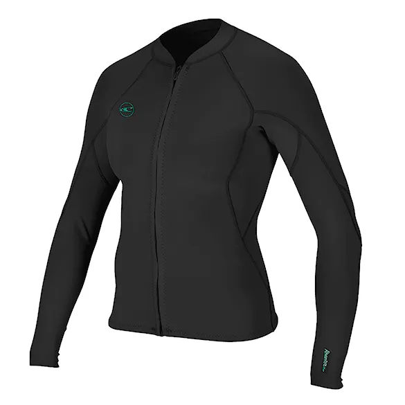 Wetsuit O'Neill Wms Reactor II 1,5 mm Front Zip Jacket black/black 2026 - 1