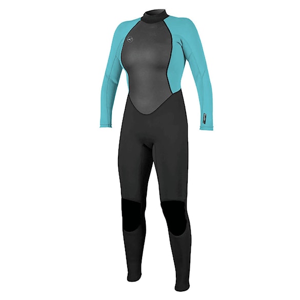 Neopren O'Neill Wms Reactor II Back Zip 3/2 Full black/light aqua 2025 - 1