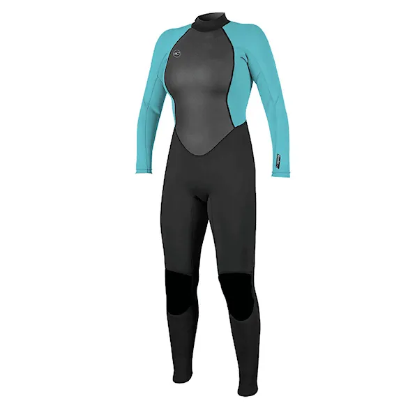 Neopren O'Neill Wms Reactor II Back Zip 3/2 Full black/light aqua 2025 - 1