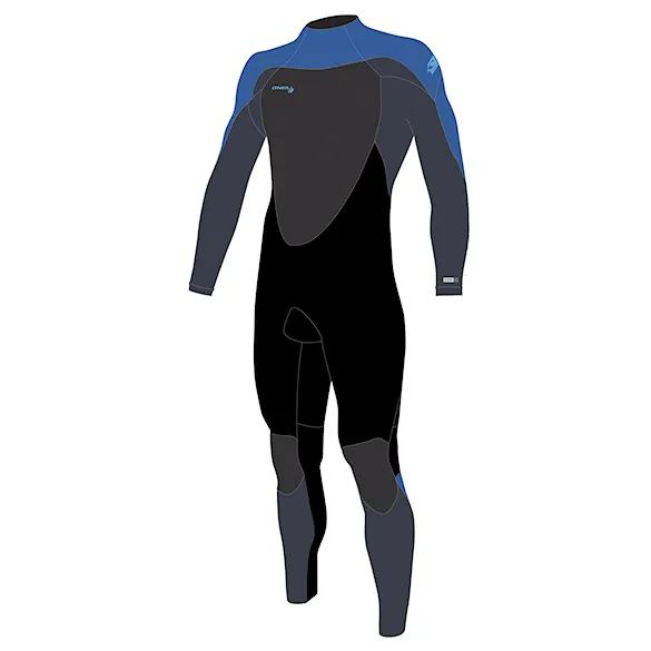 Pianka neoprenowa O'Neill Youth Epic 4/3 Back Zip Full black/slate/bali blue 2026 - 1
