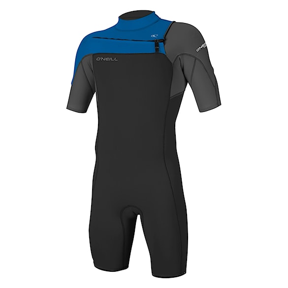 Wetsuit O'Neill Youth Hammer 2 mm Chest Zip S/S Spring black/graphite/ocean 2023 - 1
