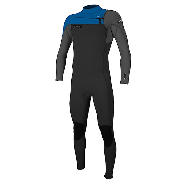 Wetsuit O'Neill Youth Hammer Chest Zip 3/2 Full black/graphite/ocean 2024 - 1
