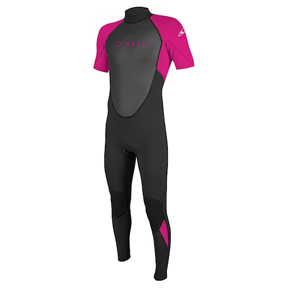 Neoprén O'Neill Youth Reactor II Back Zip 2 mm S/S Full black/berry 2023 - 1