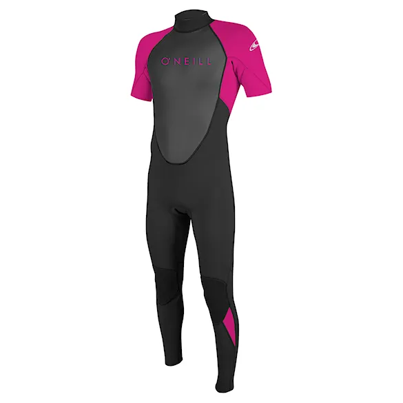 Neoprén O'Neill Youth Reactor II Back Zip 2 mm S/S Full black/berry 2023 - 1