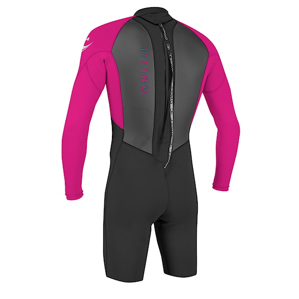 Wetsuit O'Neill Youth Reactor II Back Zip 2 mm L/S Spring black/berry 2025 - 2