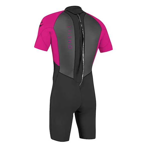 Wetsuit O'Neill Youth Reactor II Back Zip 2 mm Spring black/berry 2025 - 2